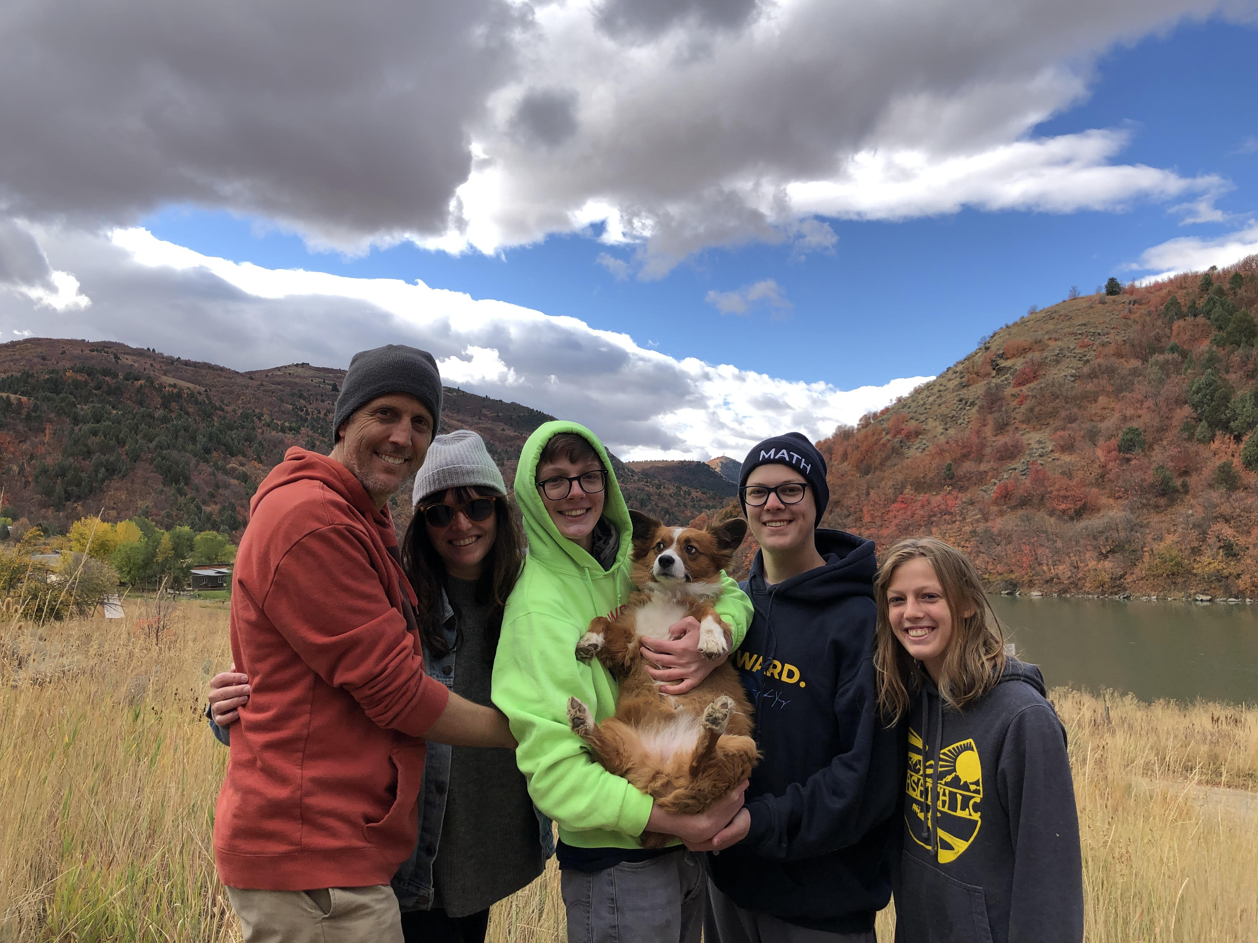 The Snow family at the Utah State Capitol
